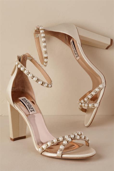 wedding shoes block heel ivory|More.